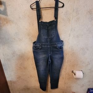 Wallflower Cropped Overalls - XL